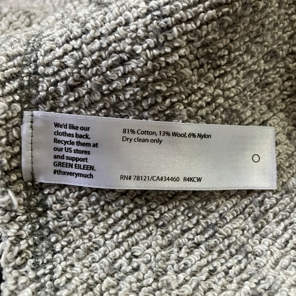 THE FISHER PROJECT Grey High Low Open Front Poncho - Picture 5 of 5